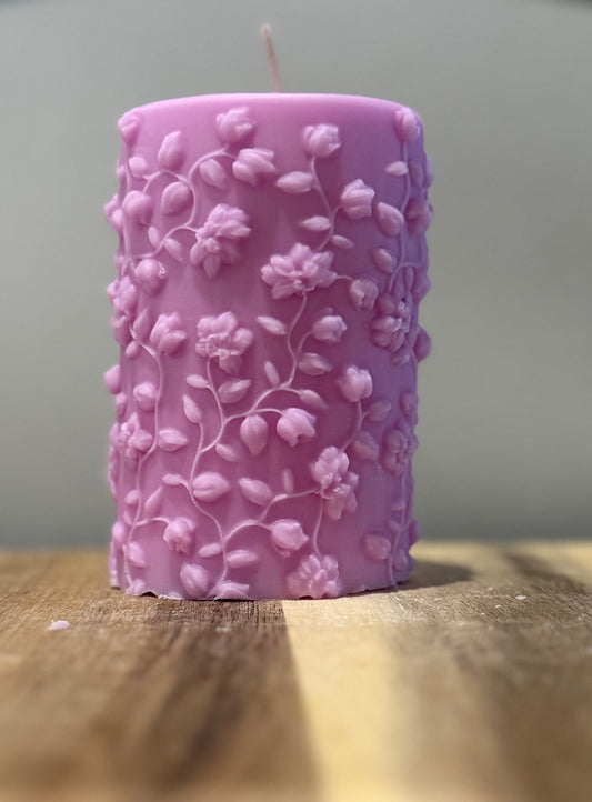Boutique Florals Pillar Candle