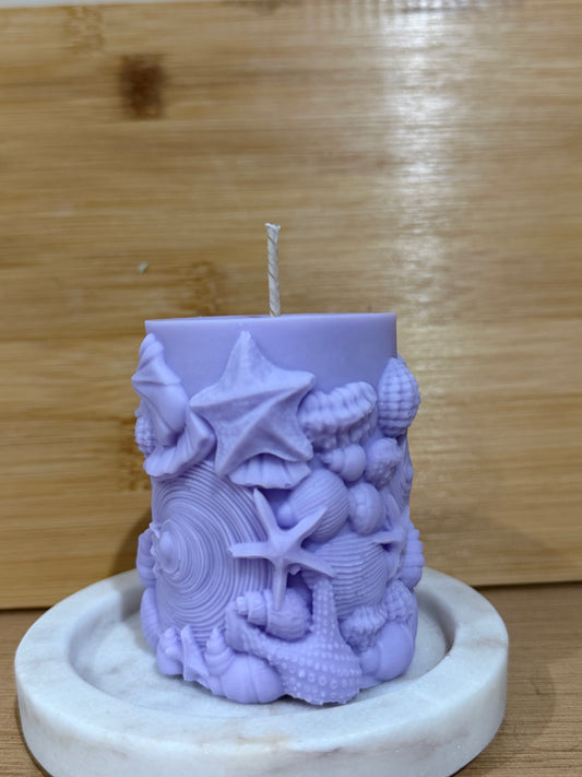 Beachside Pillar Candle