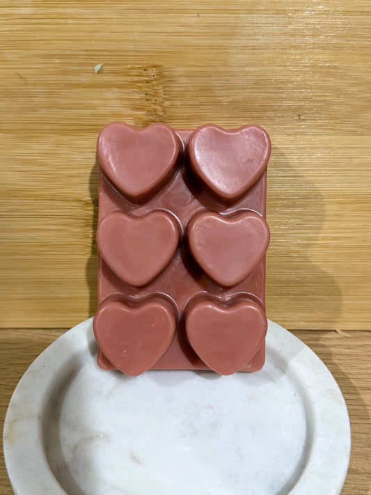 Clamshell Soy Wax Melts - Hearts 6pk