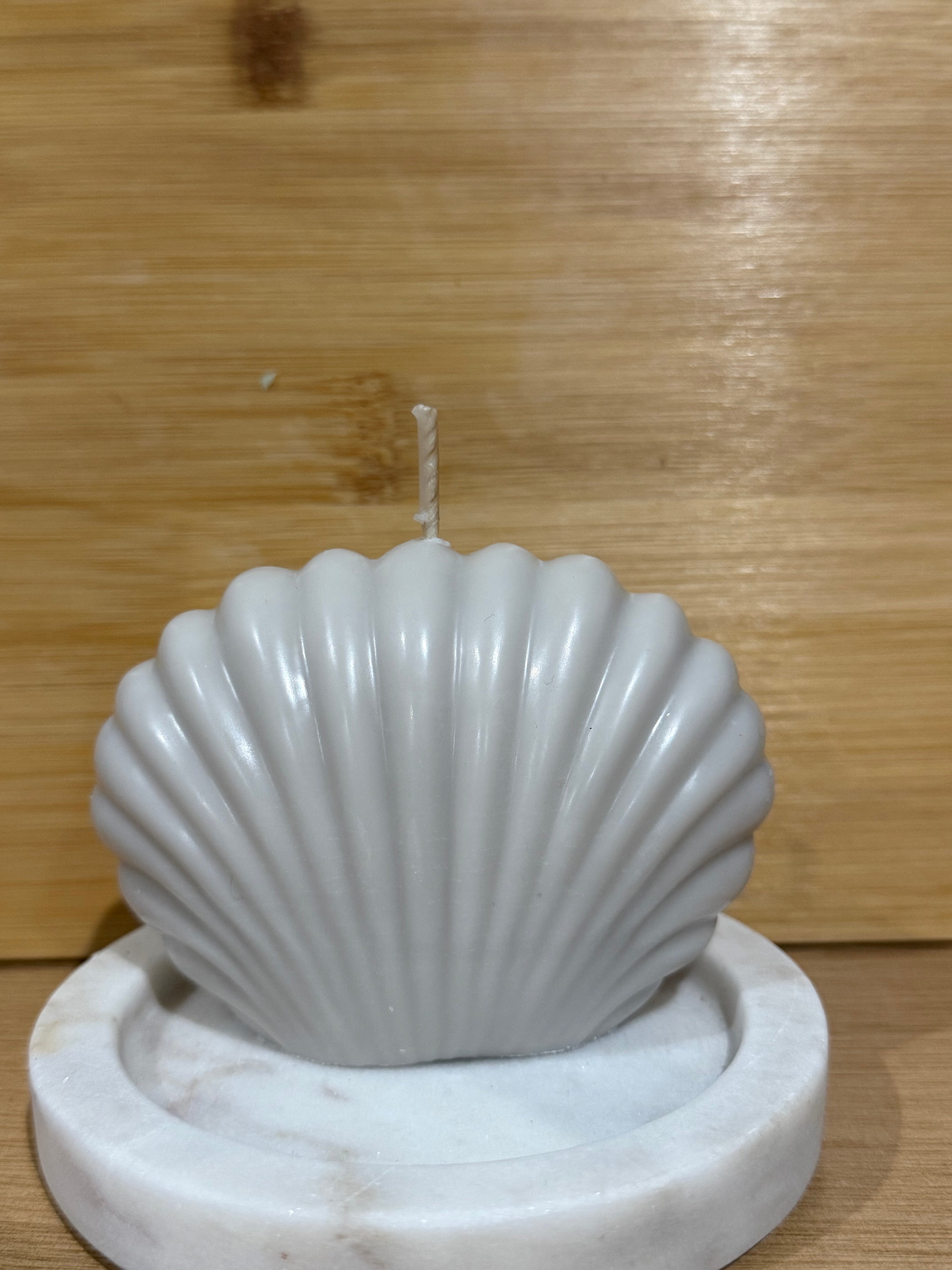 Shell Pillar Candle