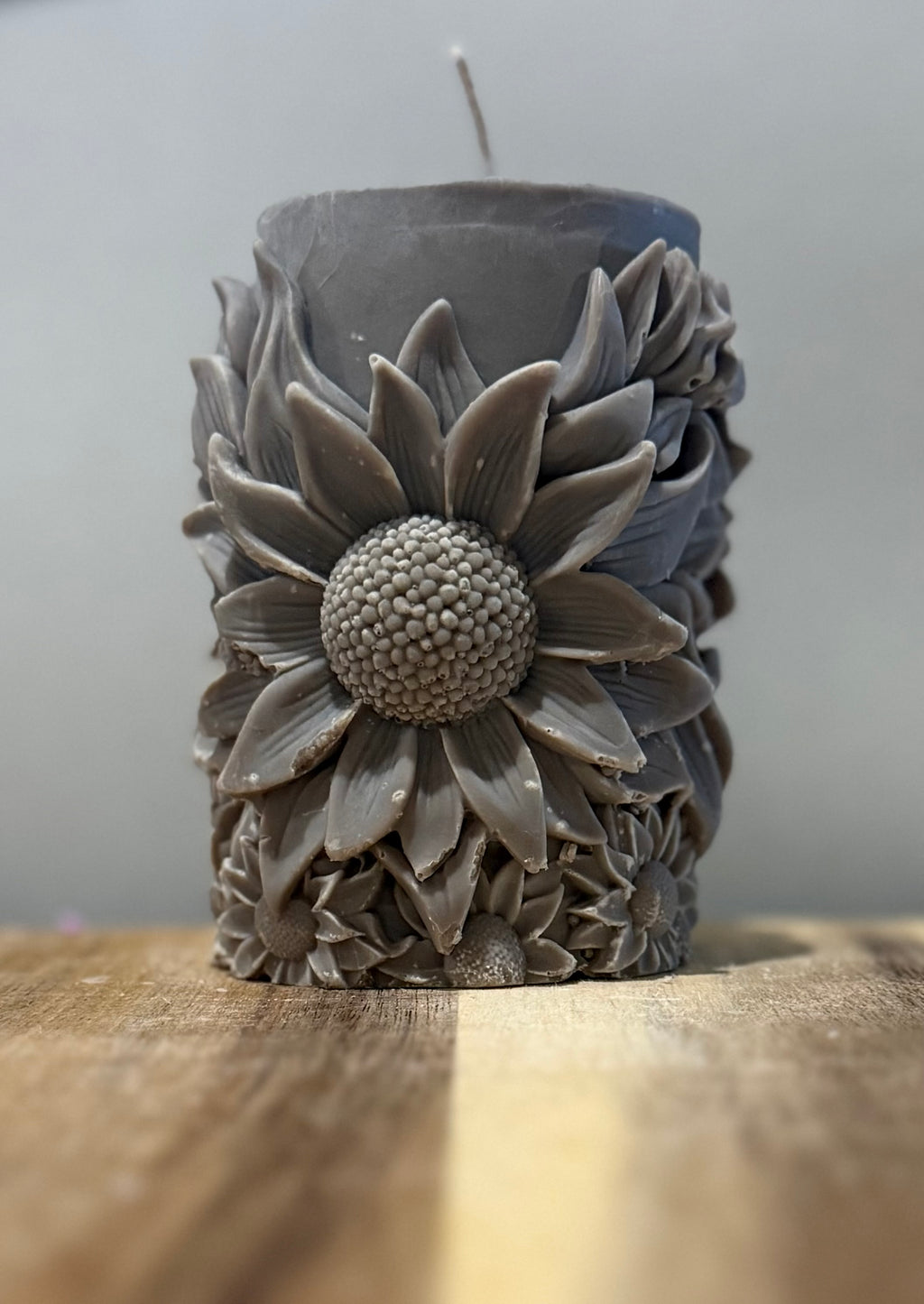 Large Florals Pillar Candle