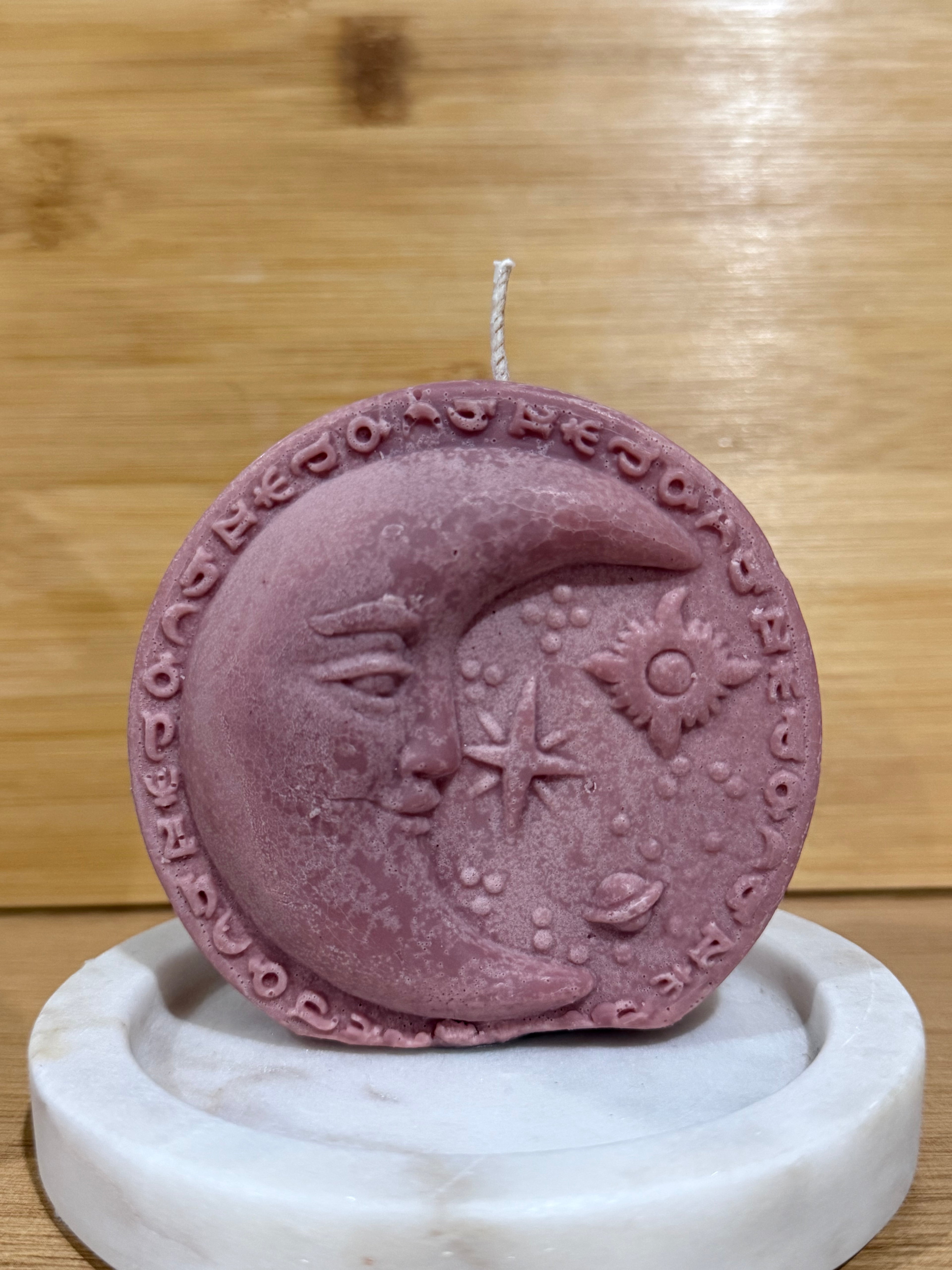 Rounded Moon Pillar Candle