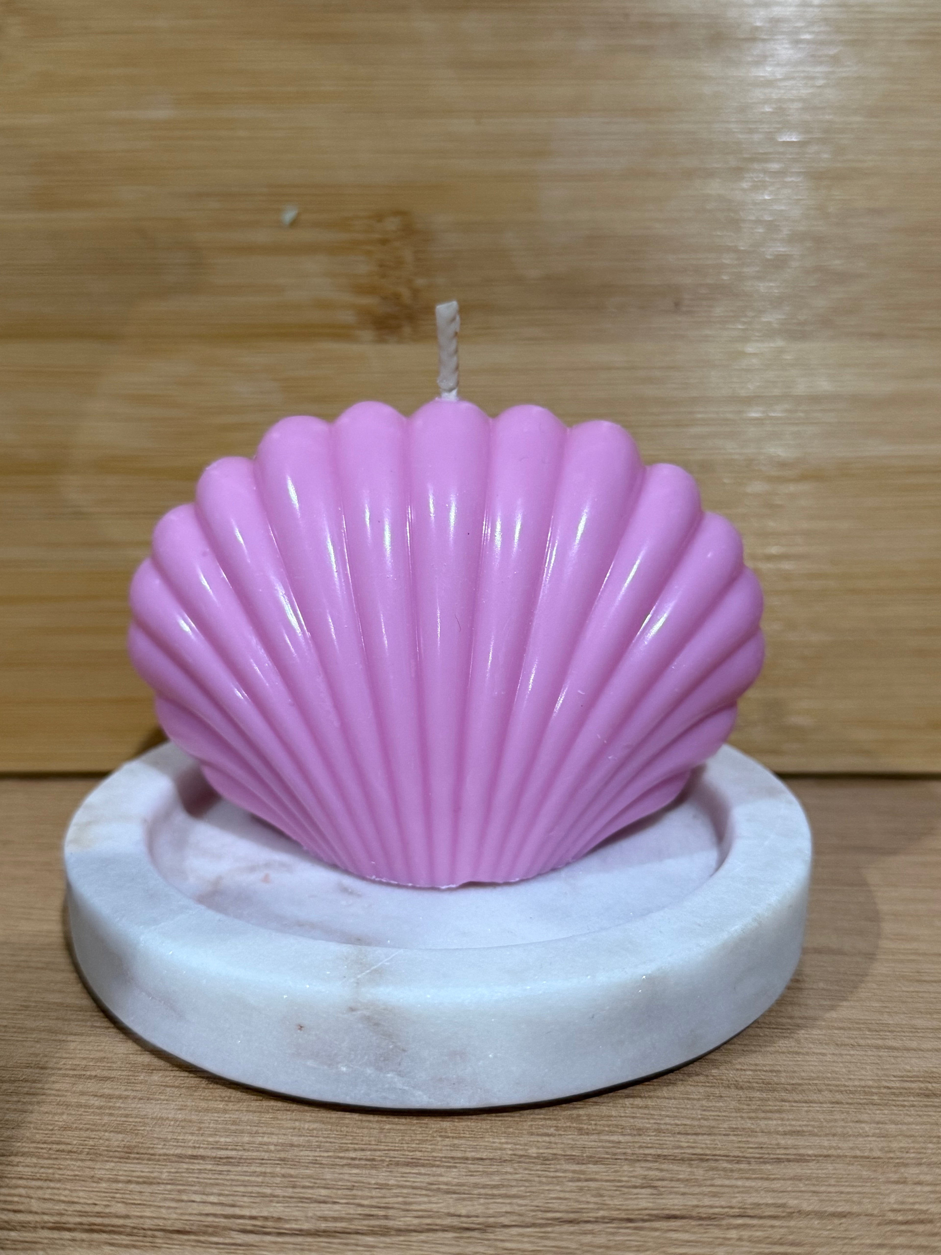 Shell Pillar Candle