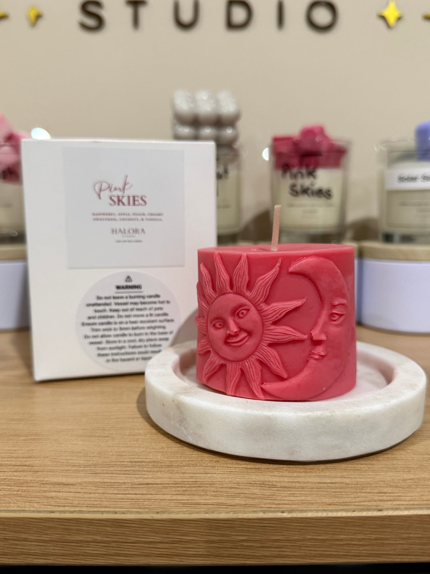 Sun & Moon Pillar Candle