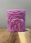 Elephant Safari Pillar Candle