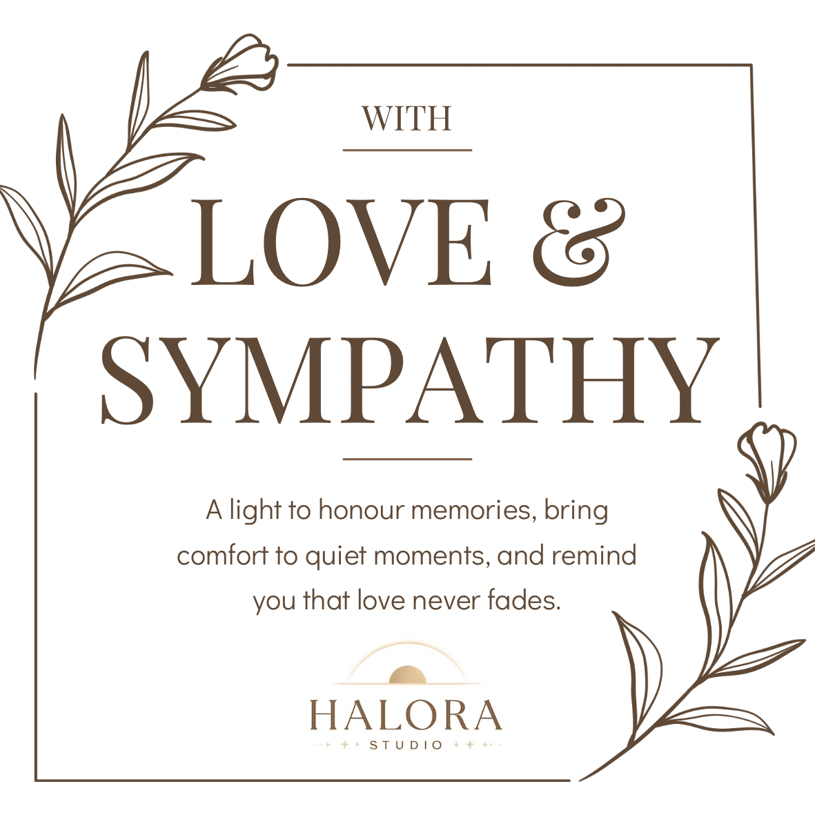Love & Sympathy LUXE Candle Range