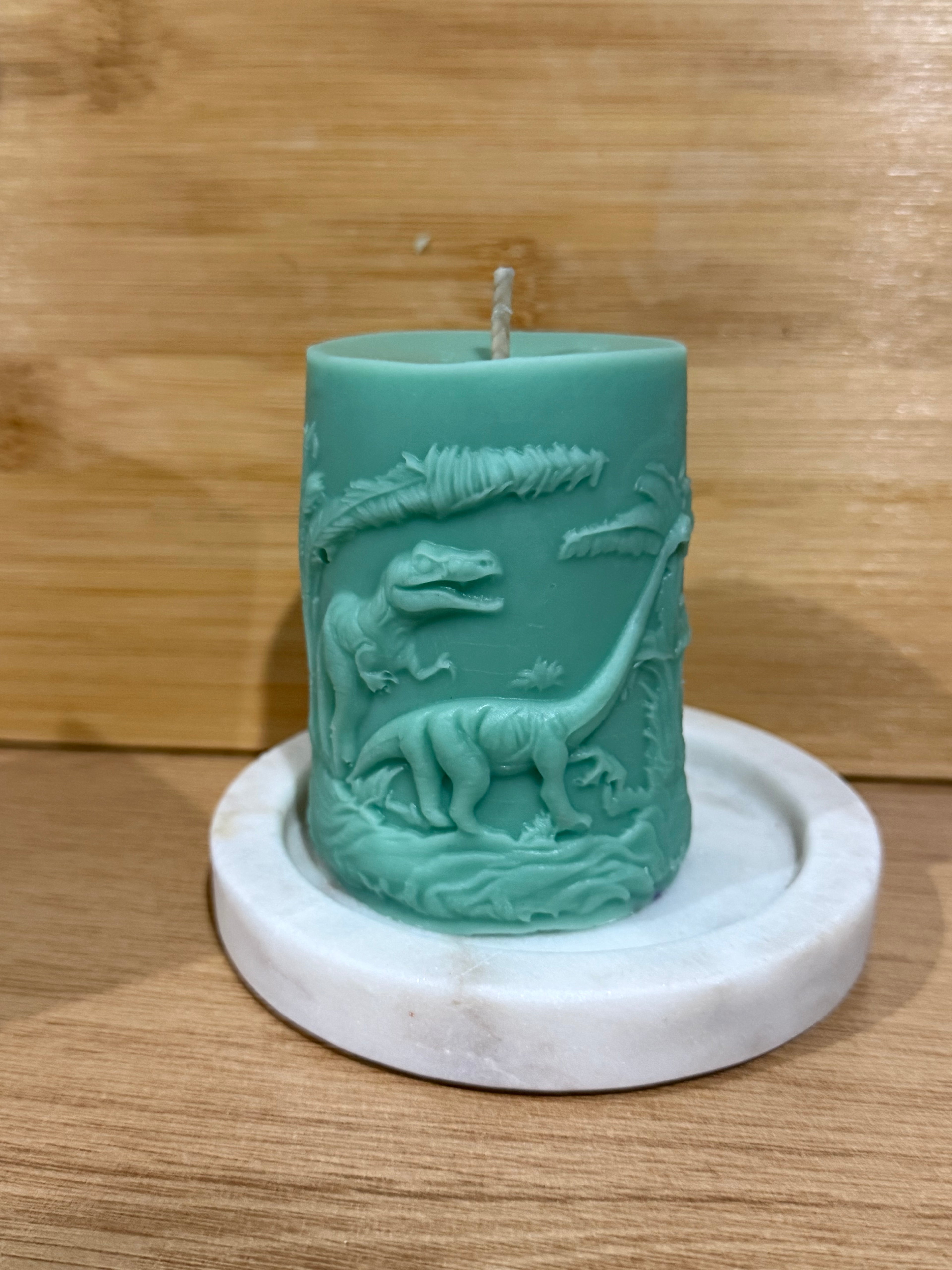 Dinosaur Pillar Candle