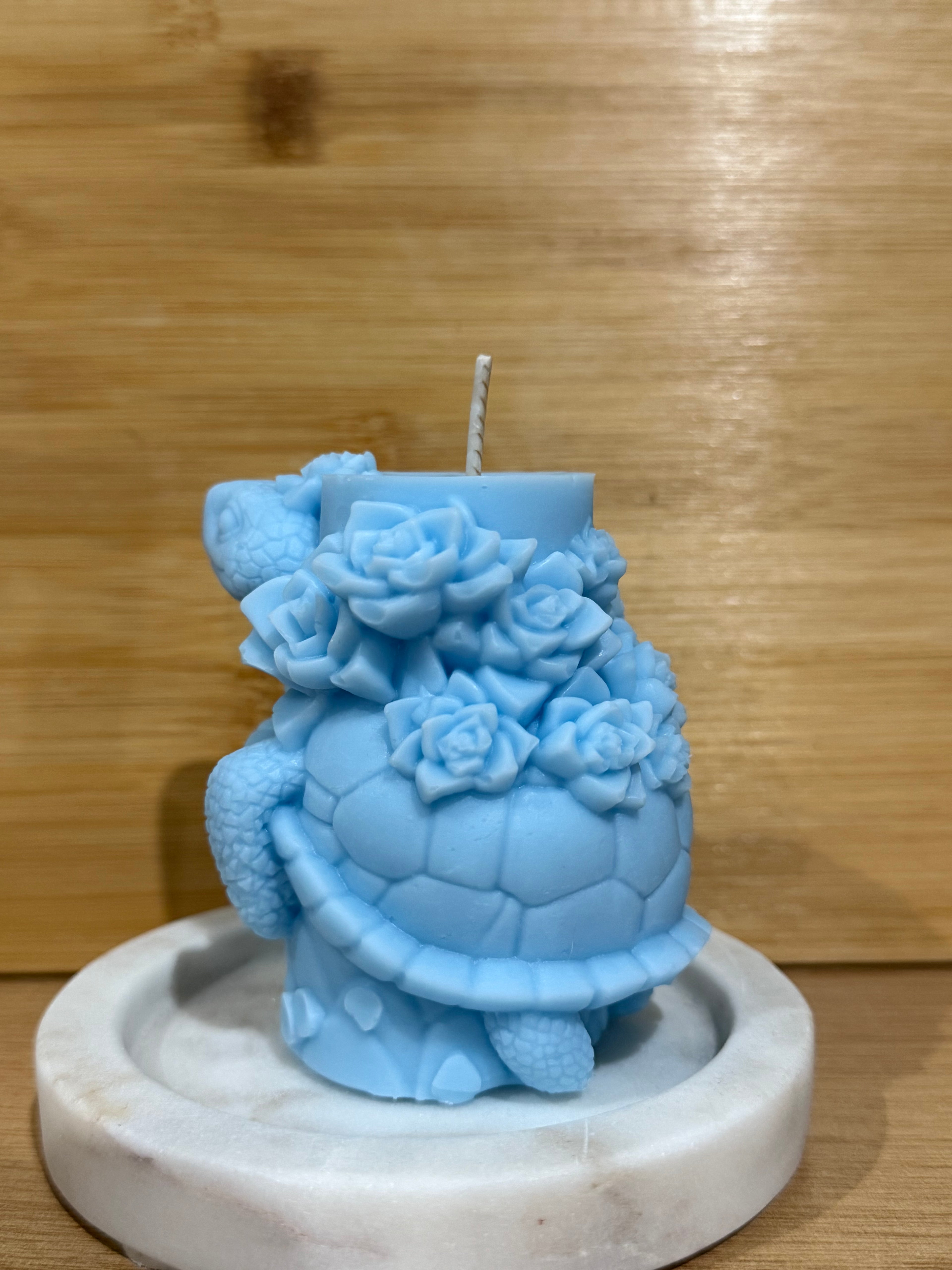 Turtle Pillar Candle