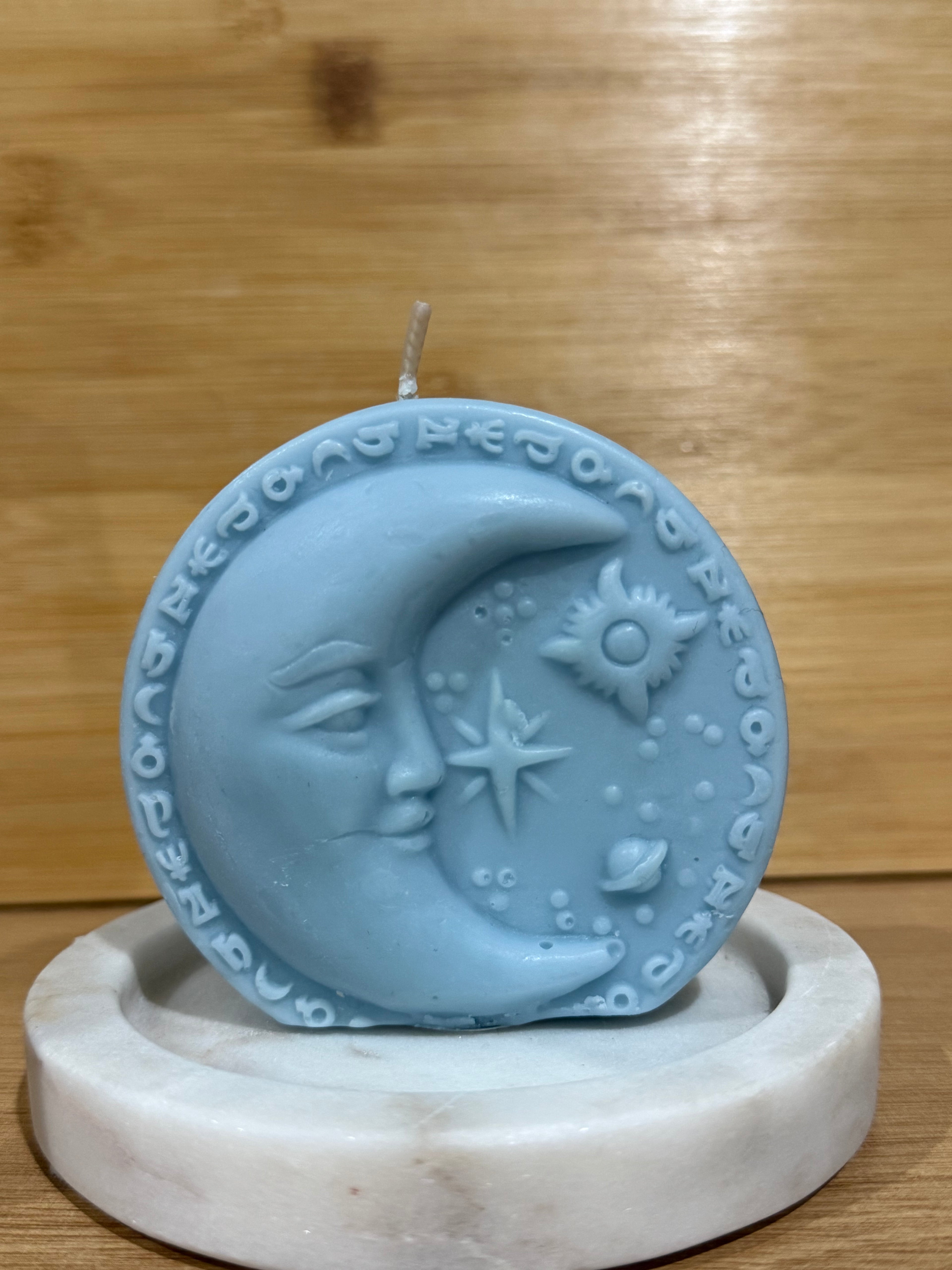 Rounded Moon Pillar Candle