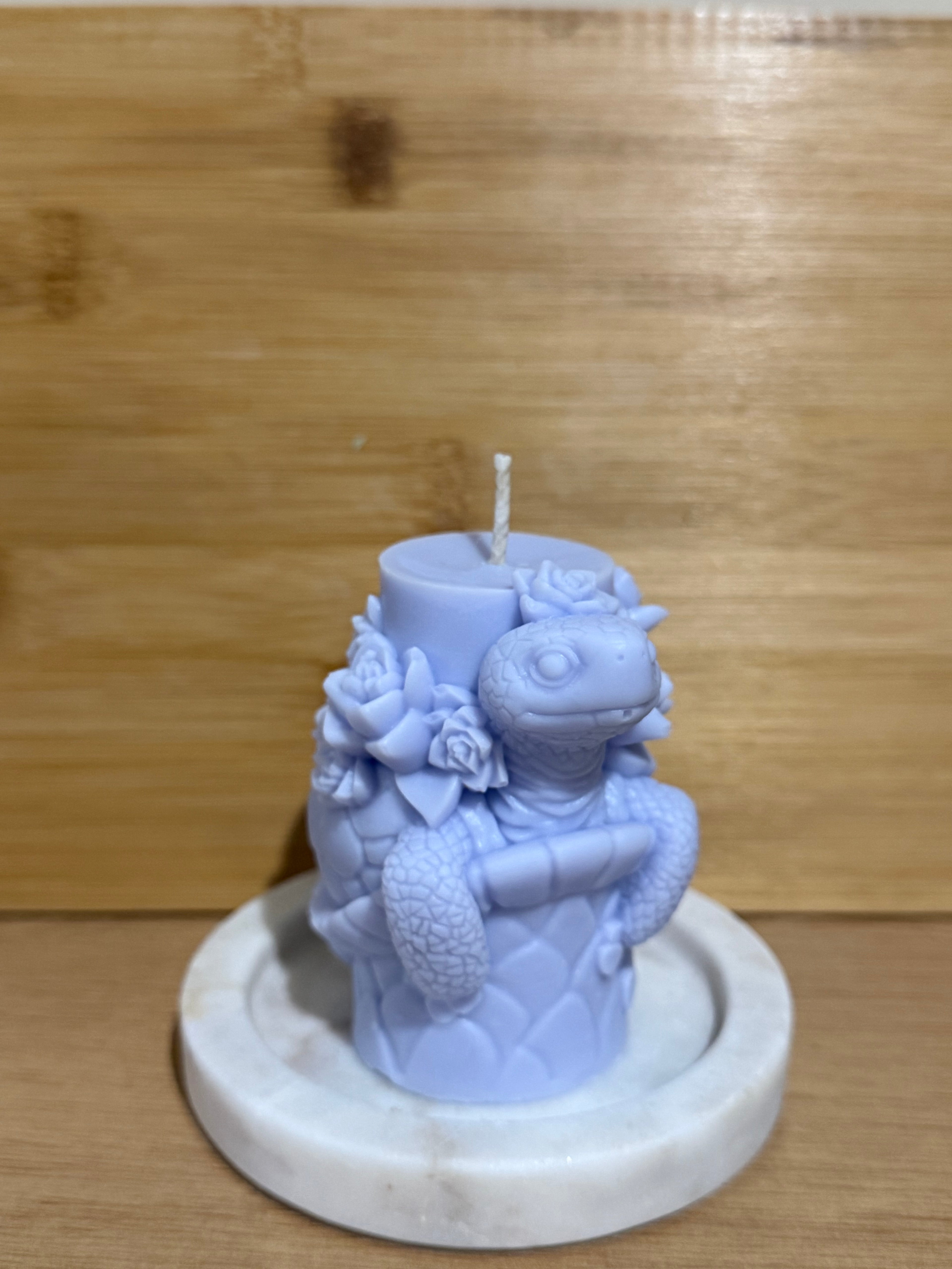 Turtle Pillar Candle
