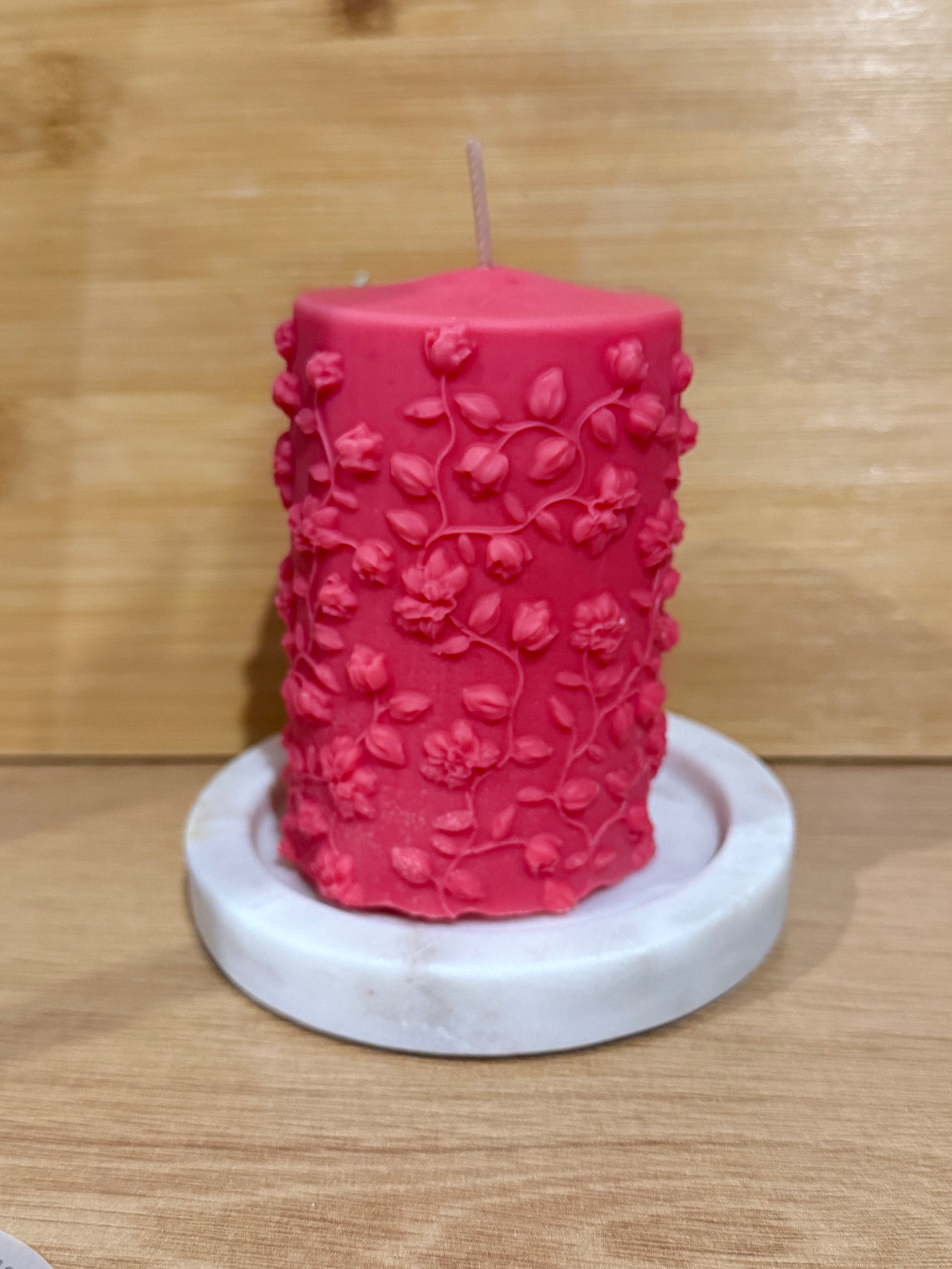 Boutique Florals Pillar Candle