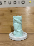 Tall Beach Pillar Candle