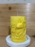 Tall Bunny Pillar Candle