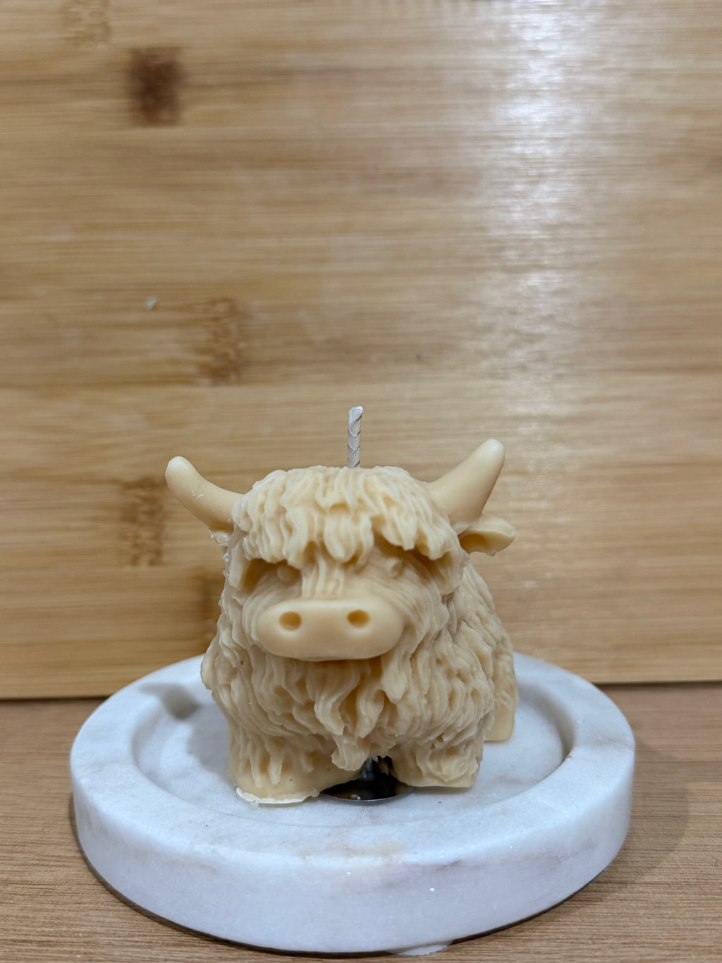Highland Cow Pillar Candle