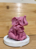 Elephant Duo Pillar Candle