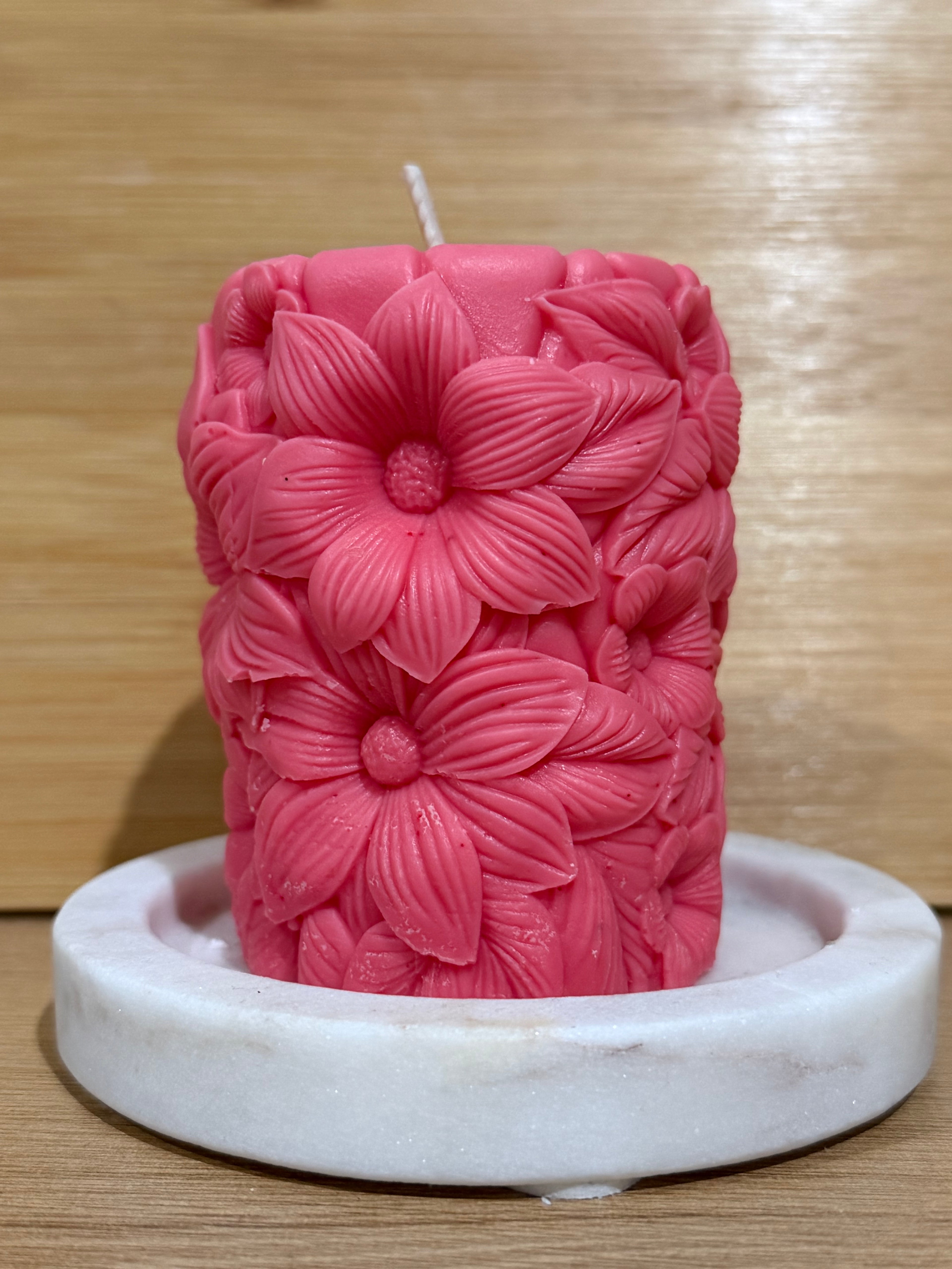 Blooming Florals Pillar Candle