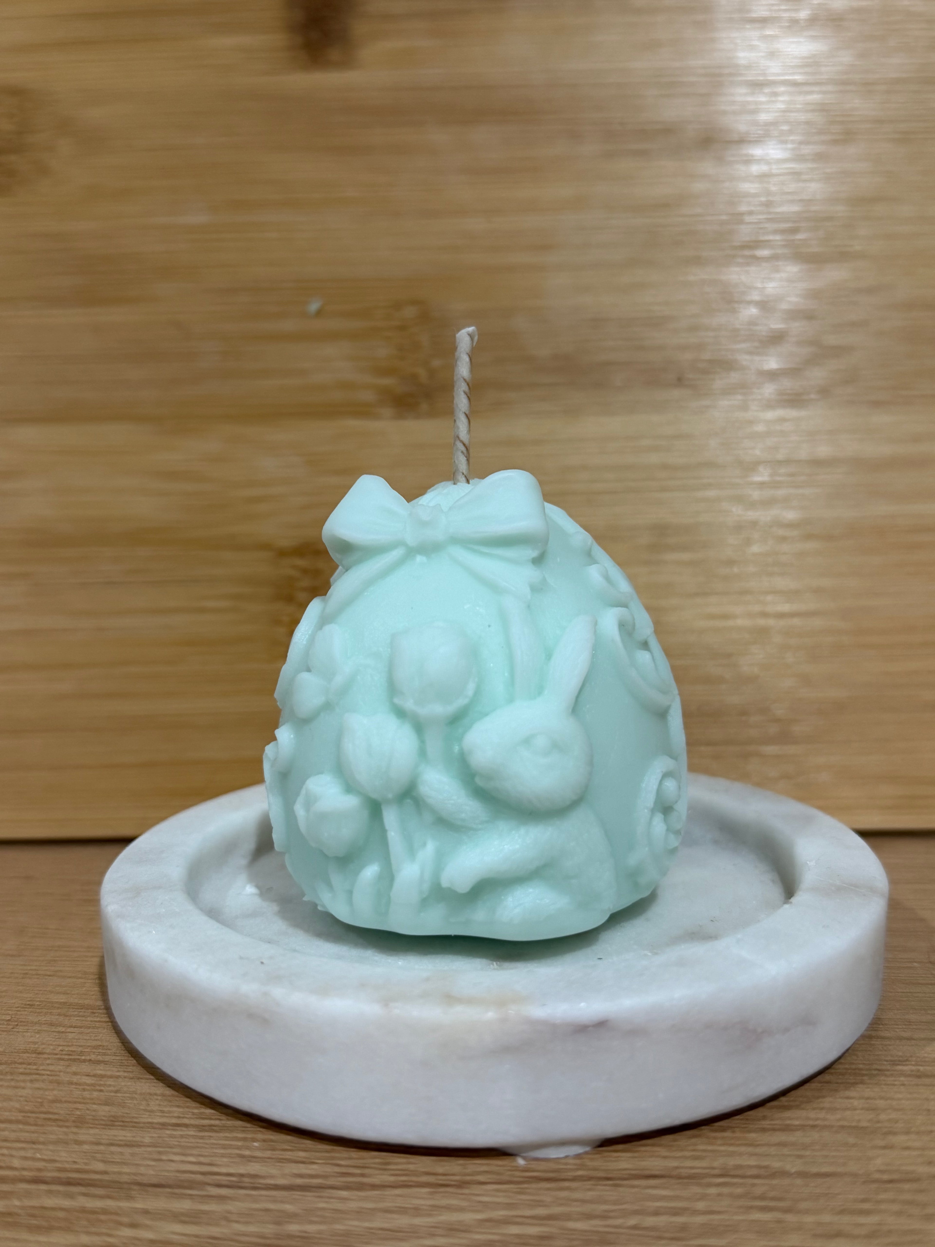 Bunny Egg Pillar Candle