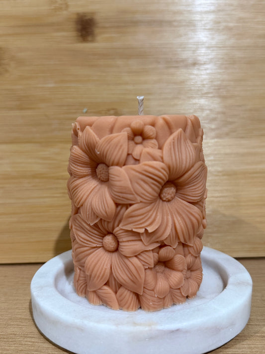 Blooming Florals Pillar Candle