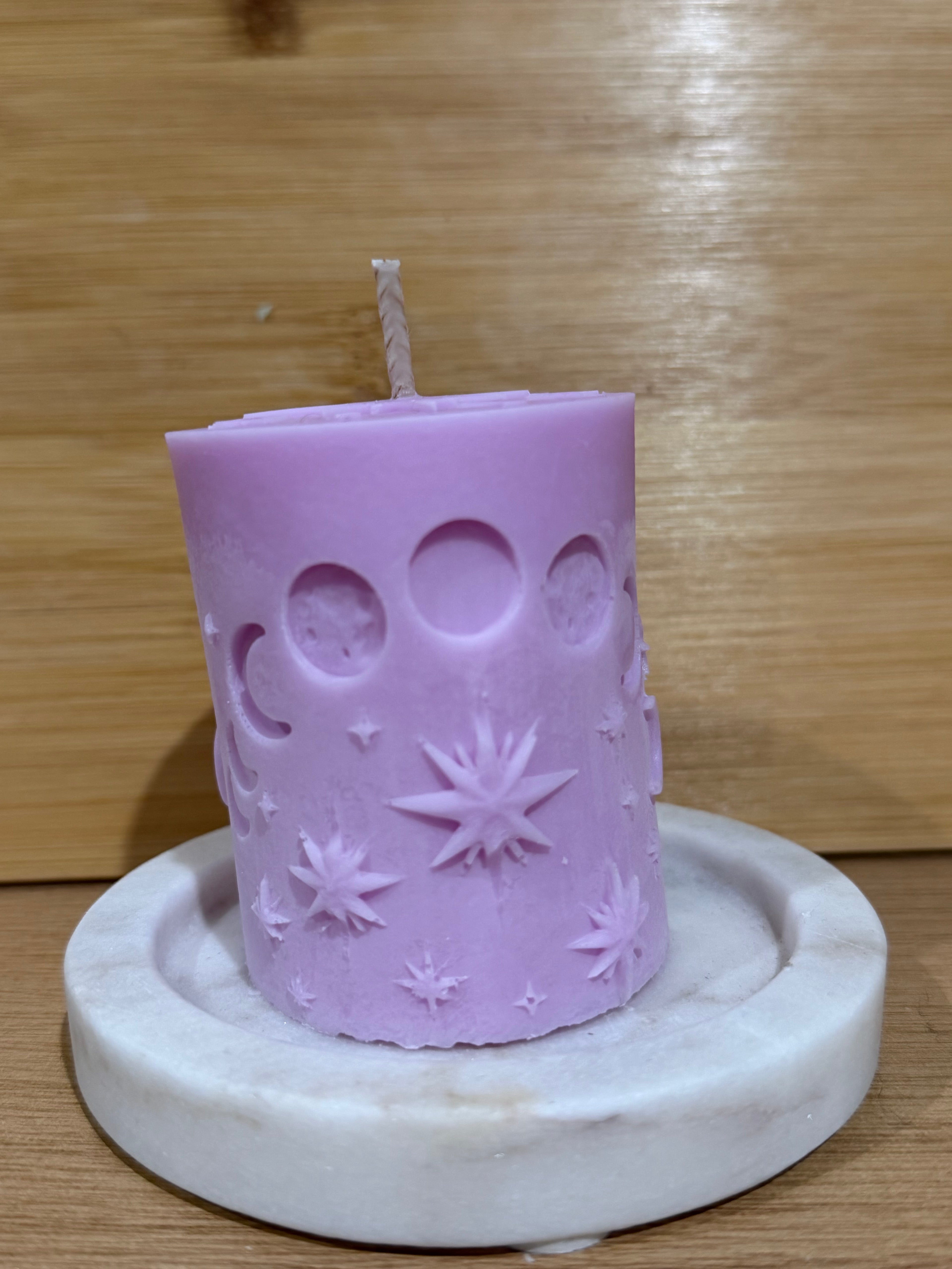 Moon Phases Pillar Candle