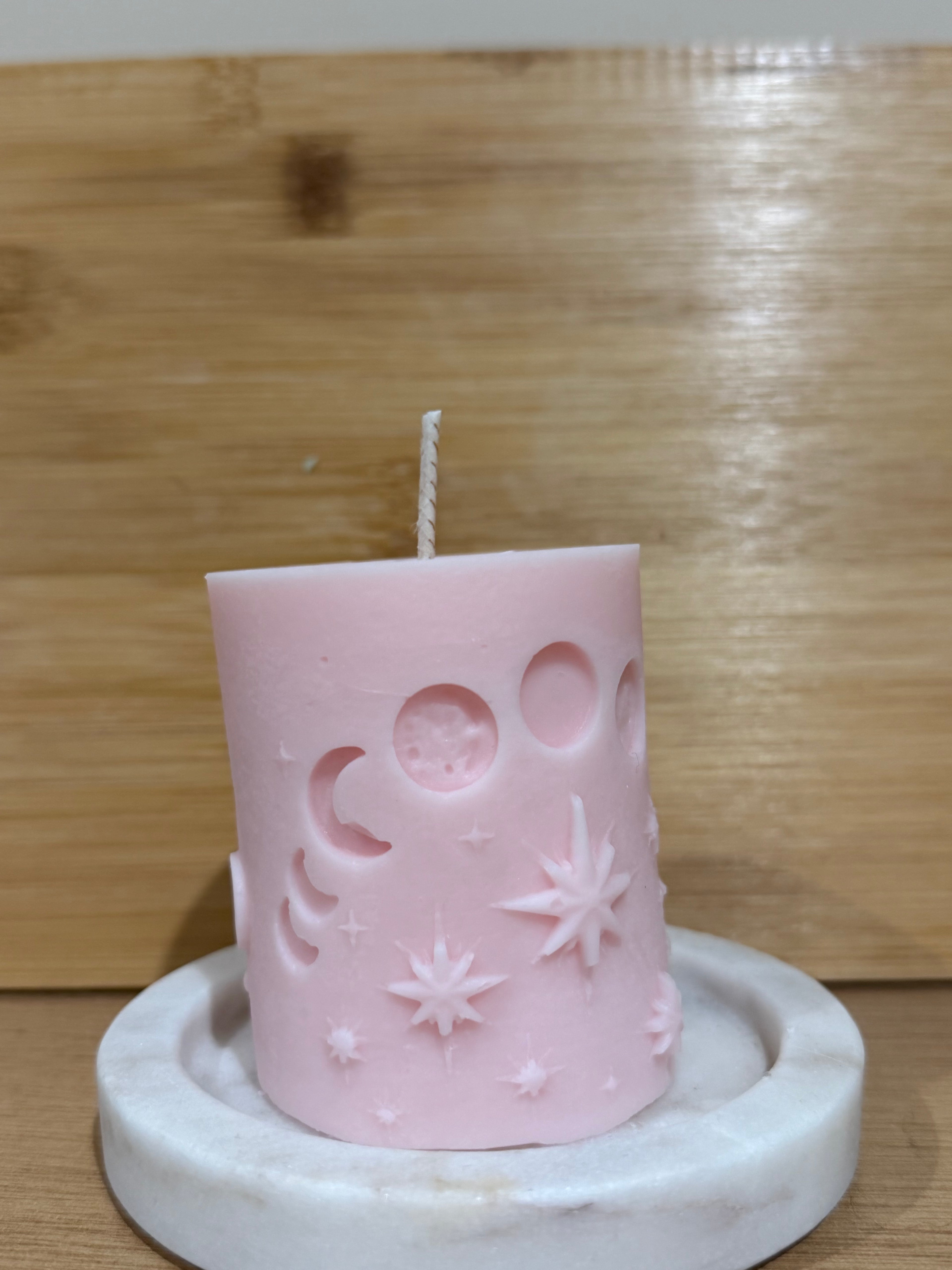 Moon Phases Pillar Candle