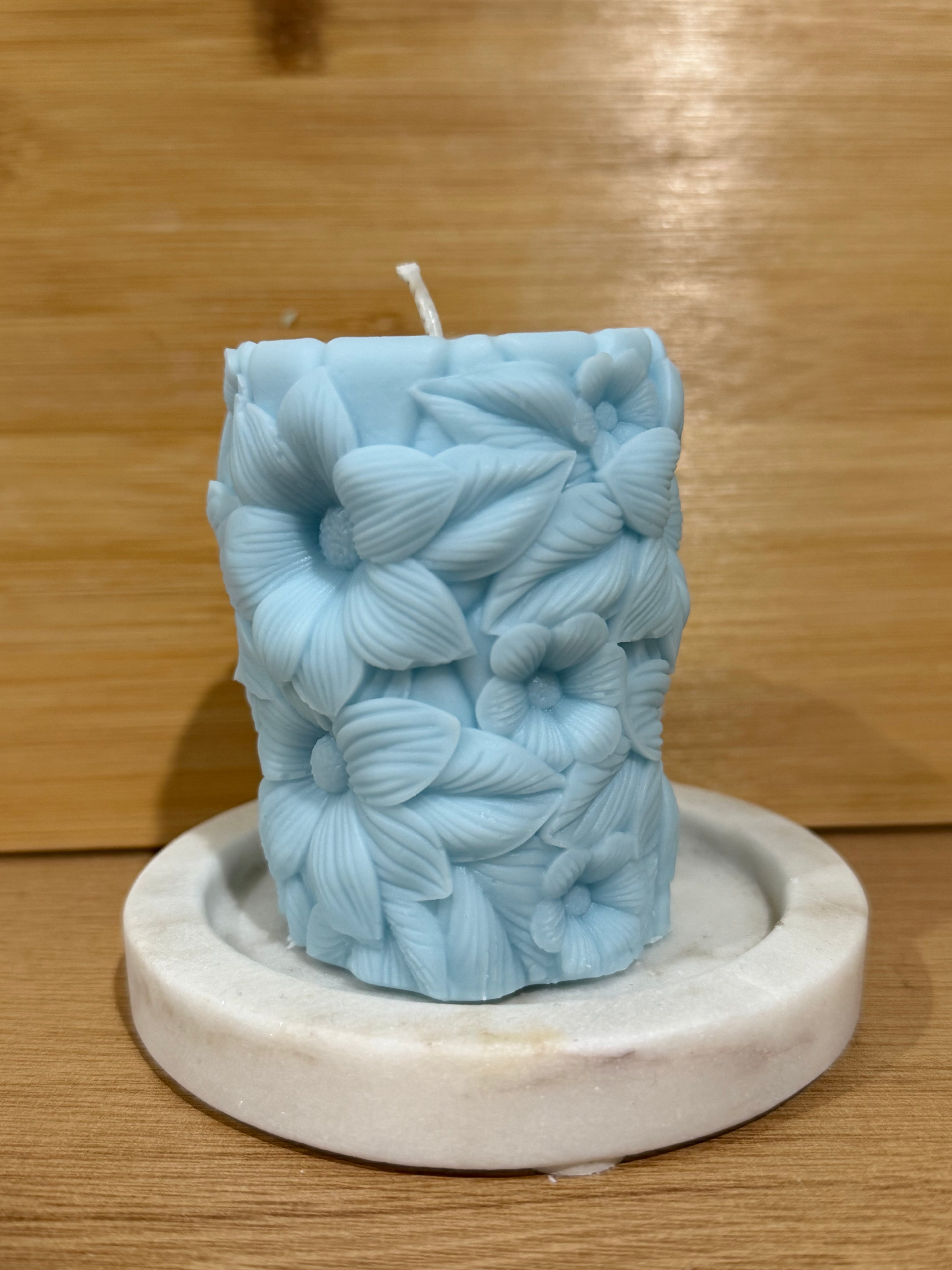 Blooming Florals Pillar Candle