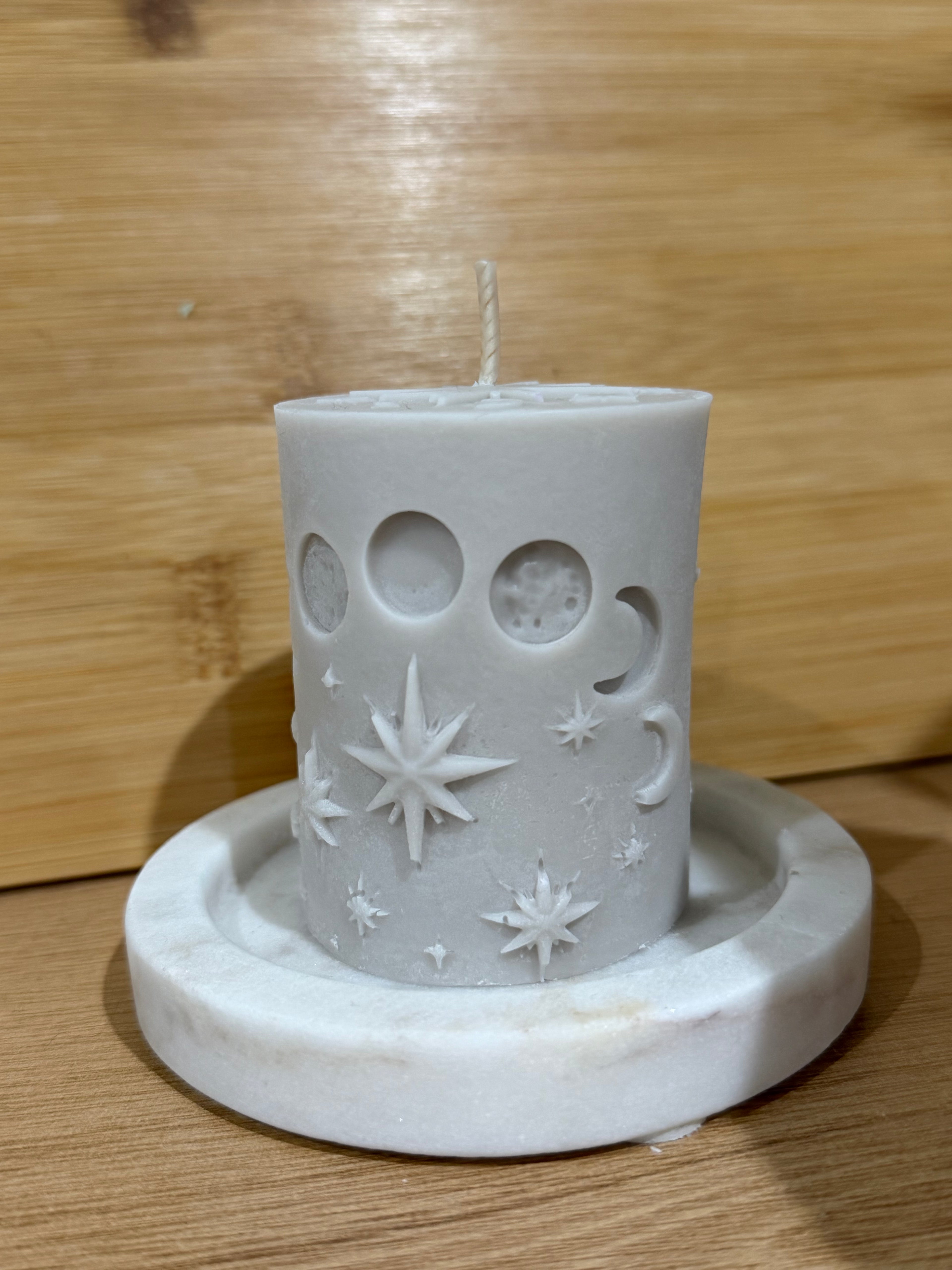 Moon Phases Pillar Candle