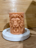 Lion Pillar Candle