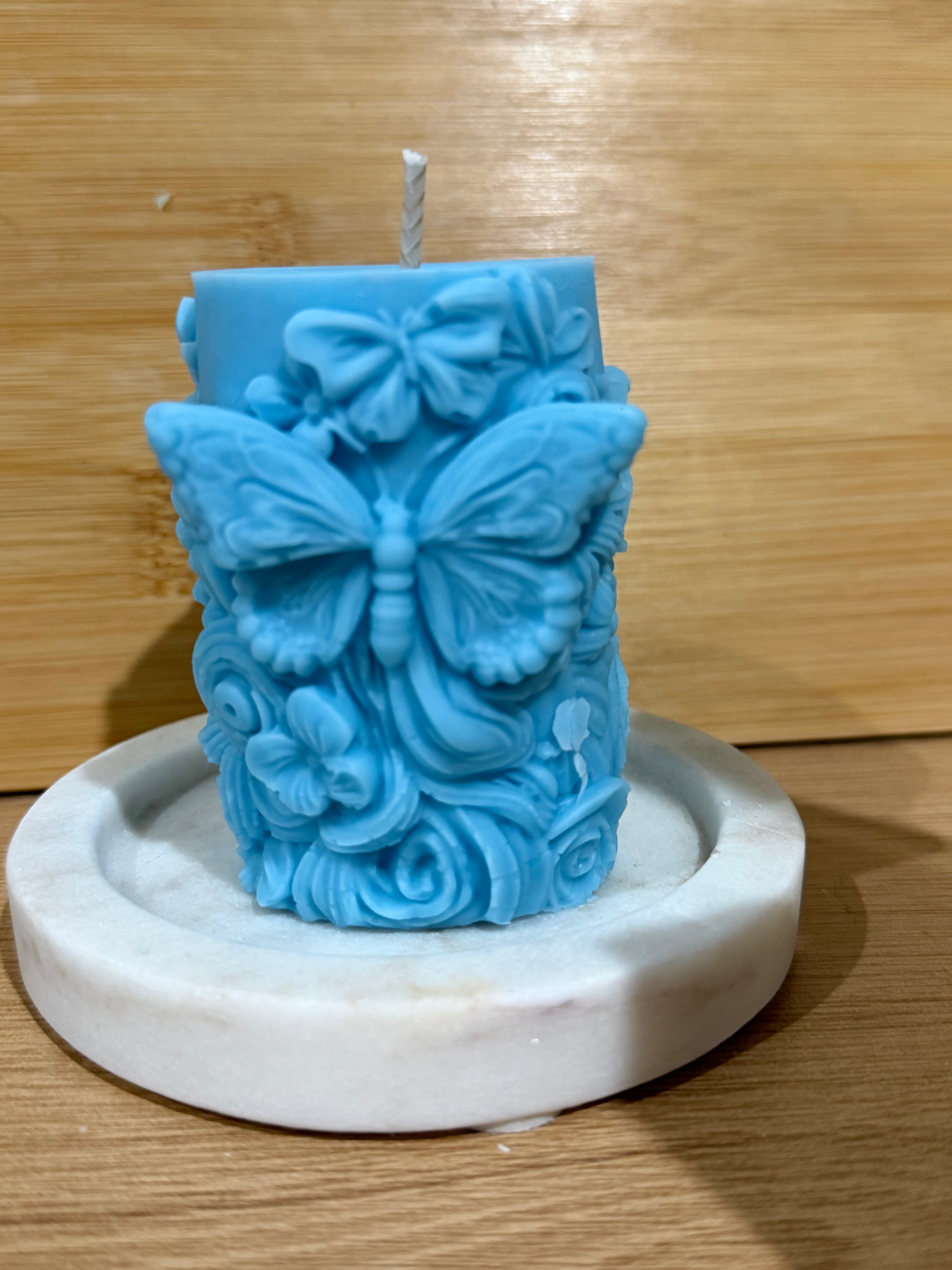 Butterfly Floral Pillar