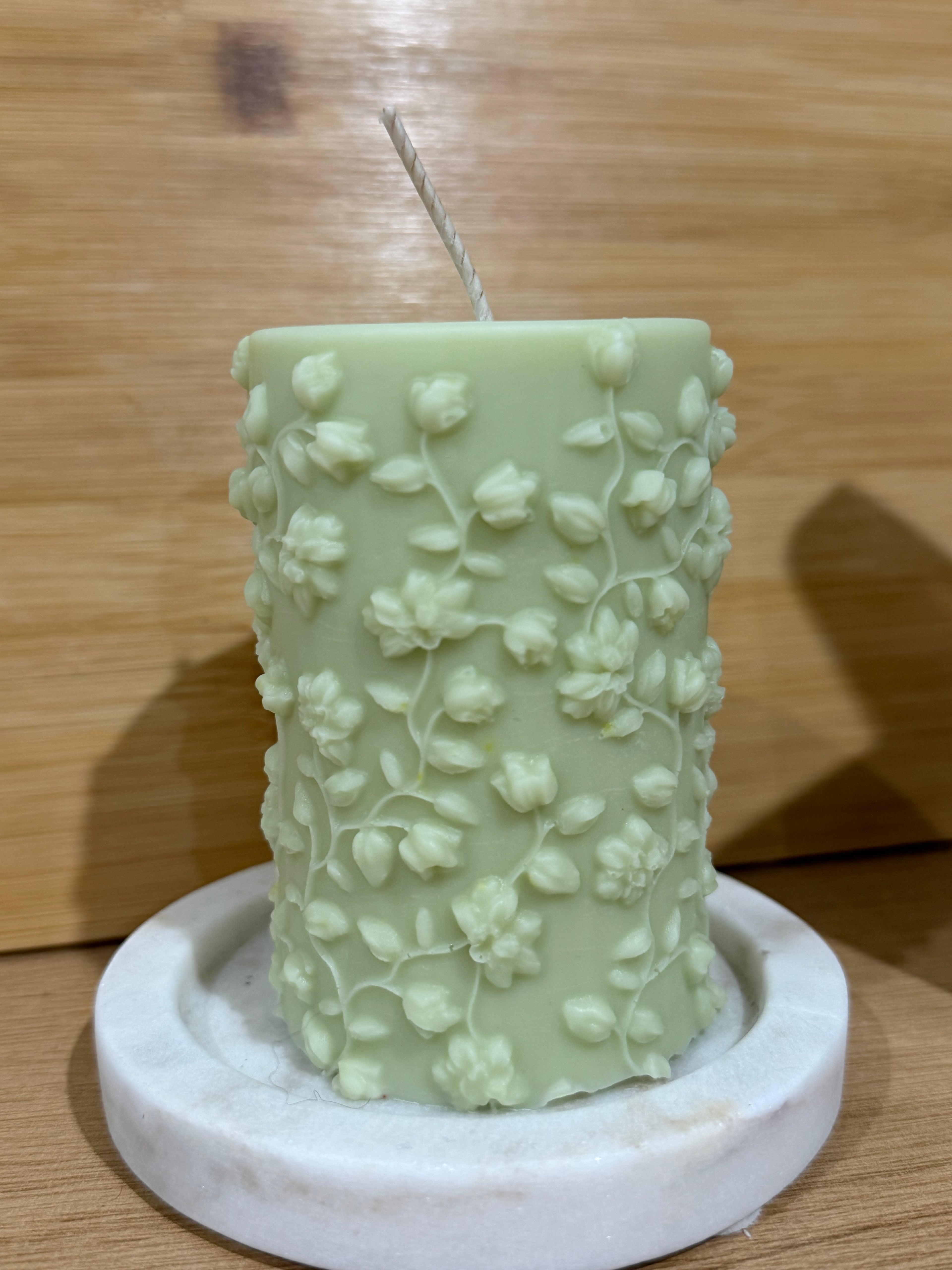 Boutique Florals Pillar Candle