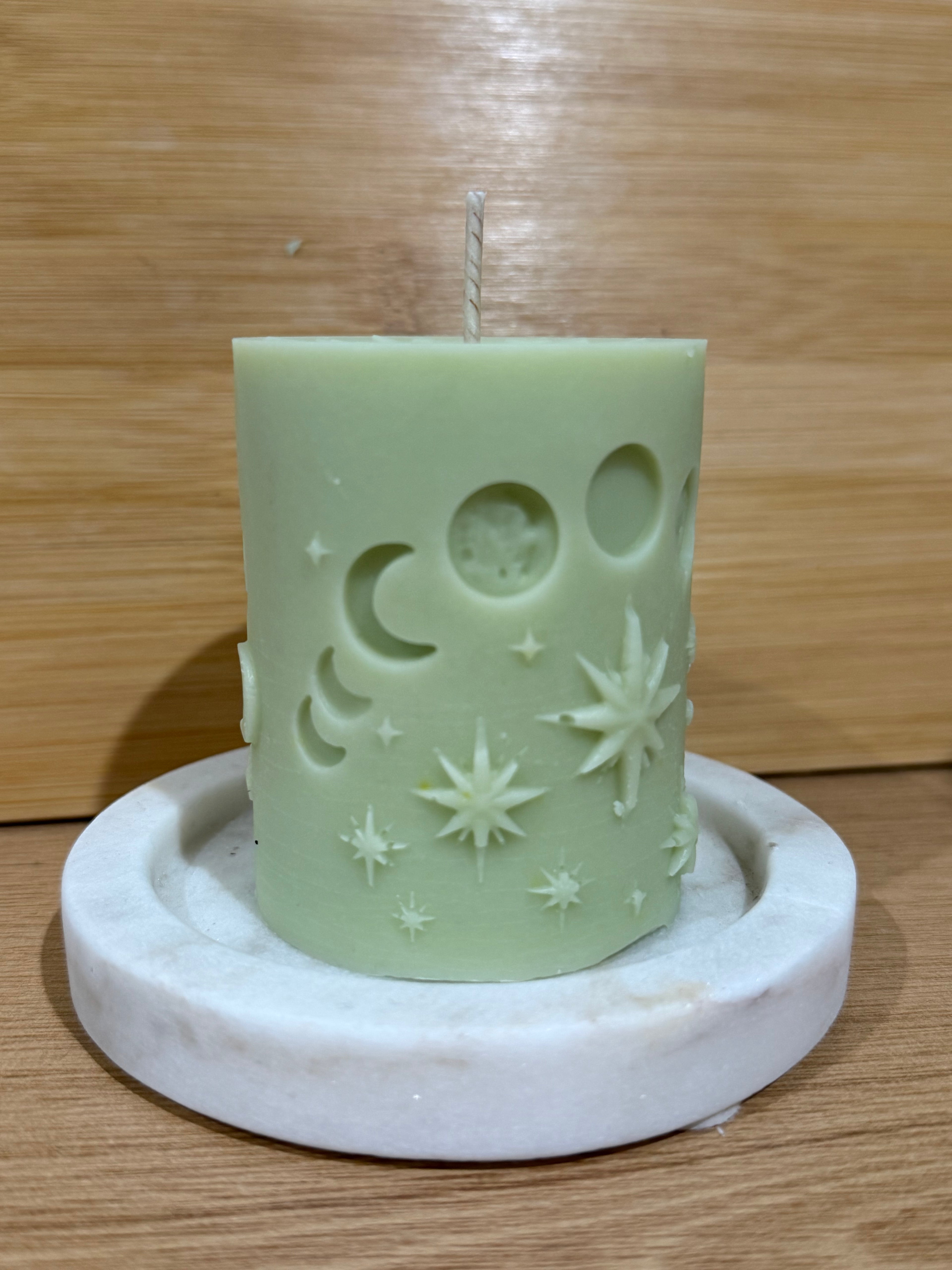 Moon Phases Pillar Candle