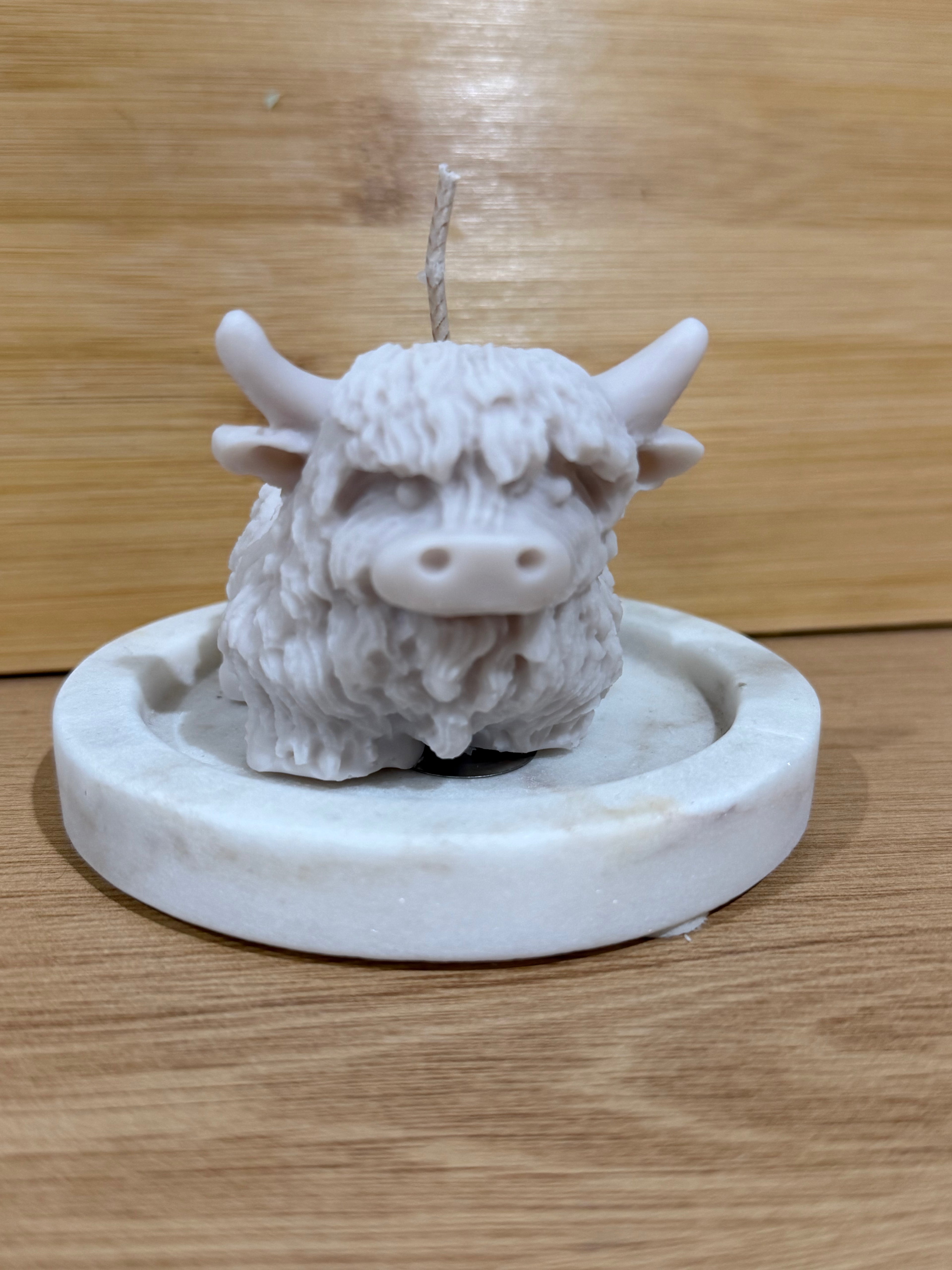 Highland Cow Pillar Candle