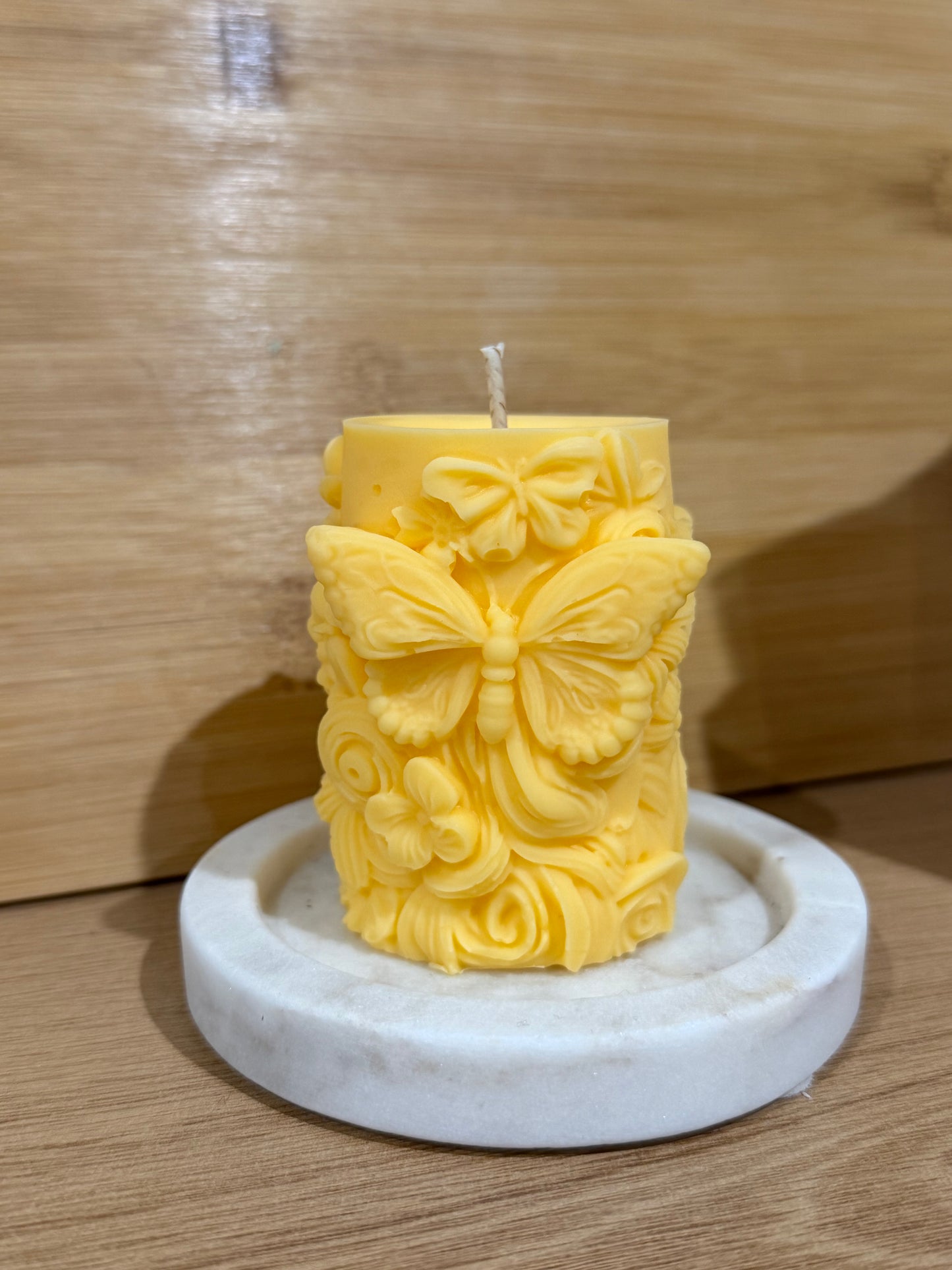 Butterfly Floral Pillar