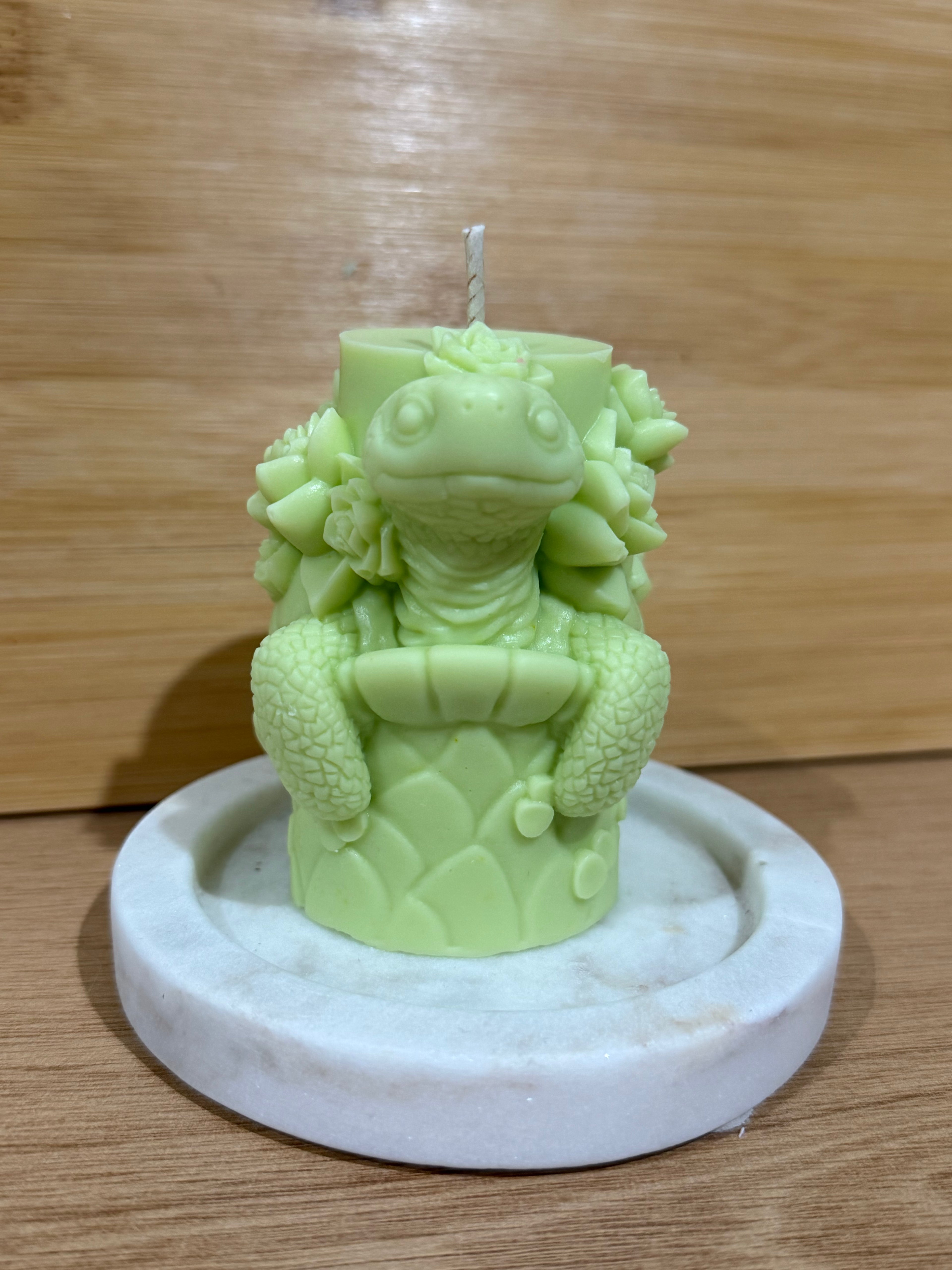 Turtle Pillar Candle
