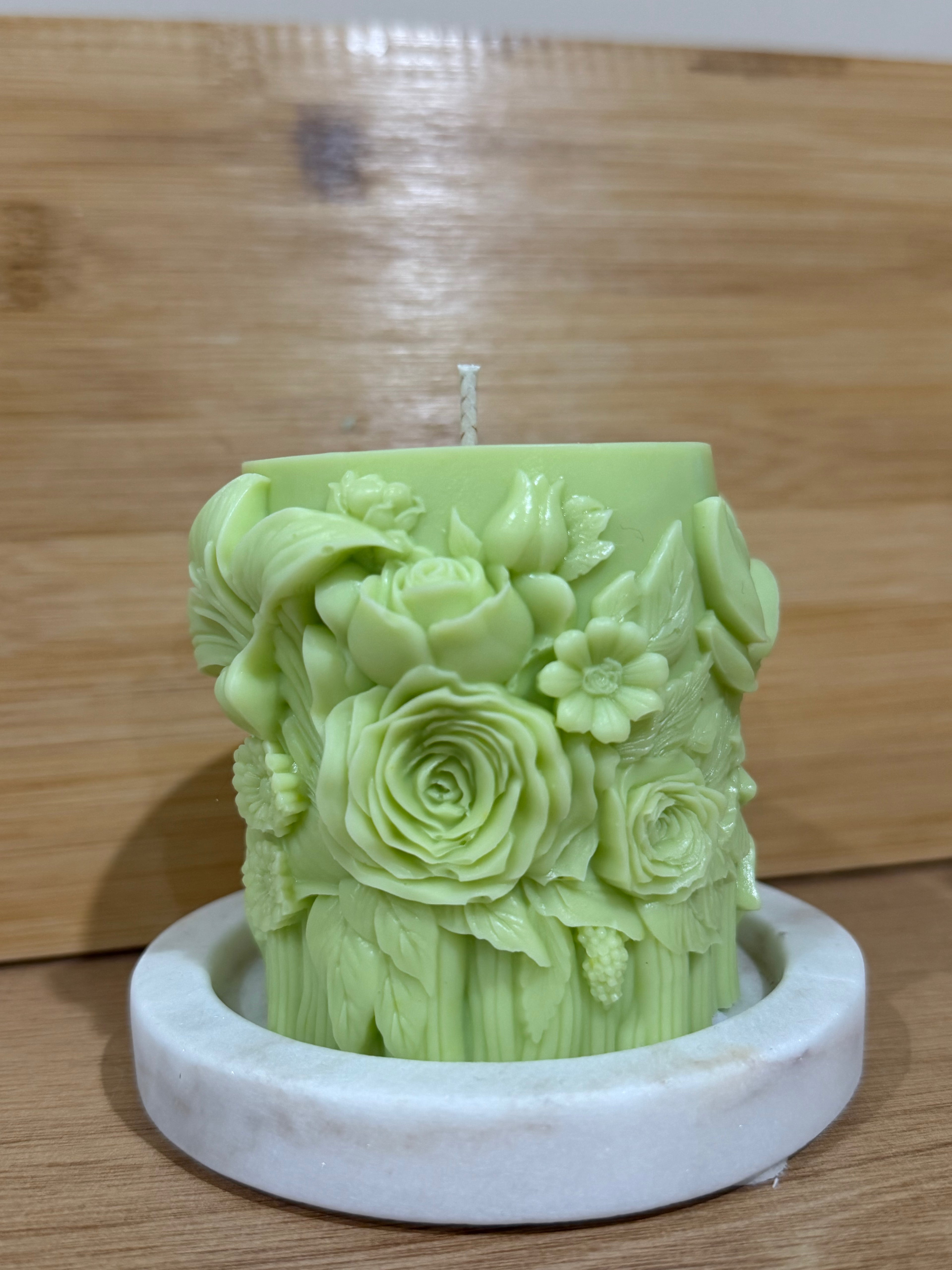 Garden Pillar Candle