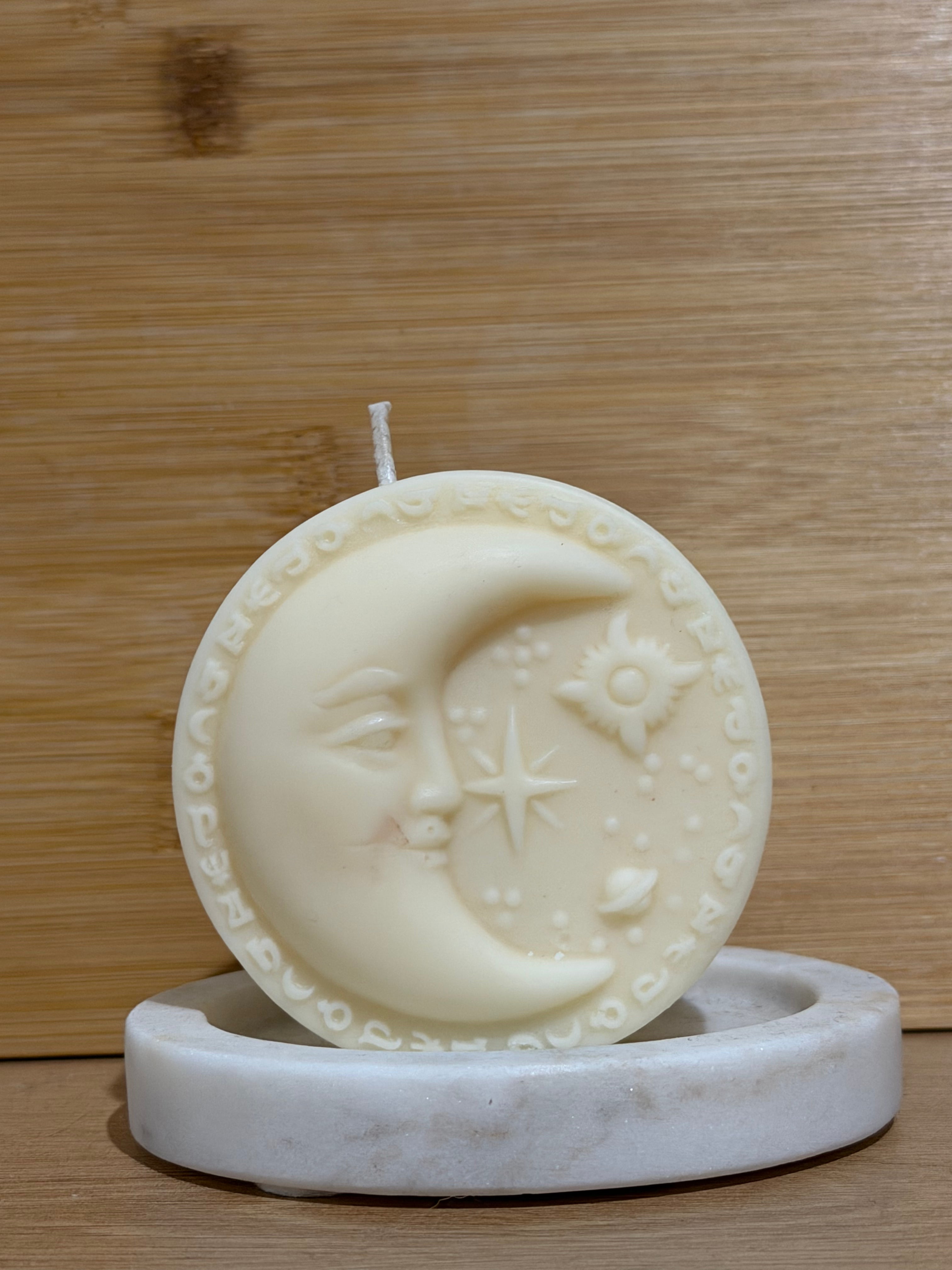 Rounded Moon Pillar Candle