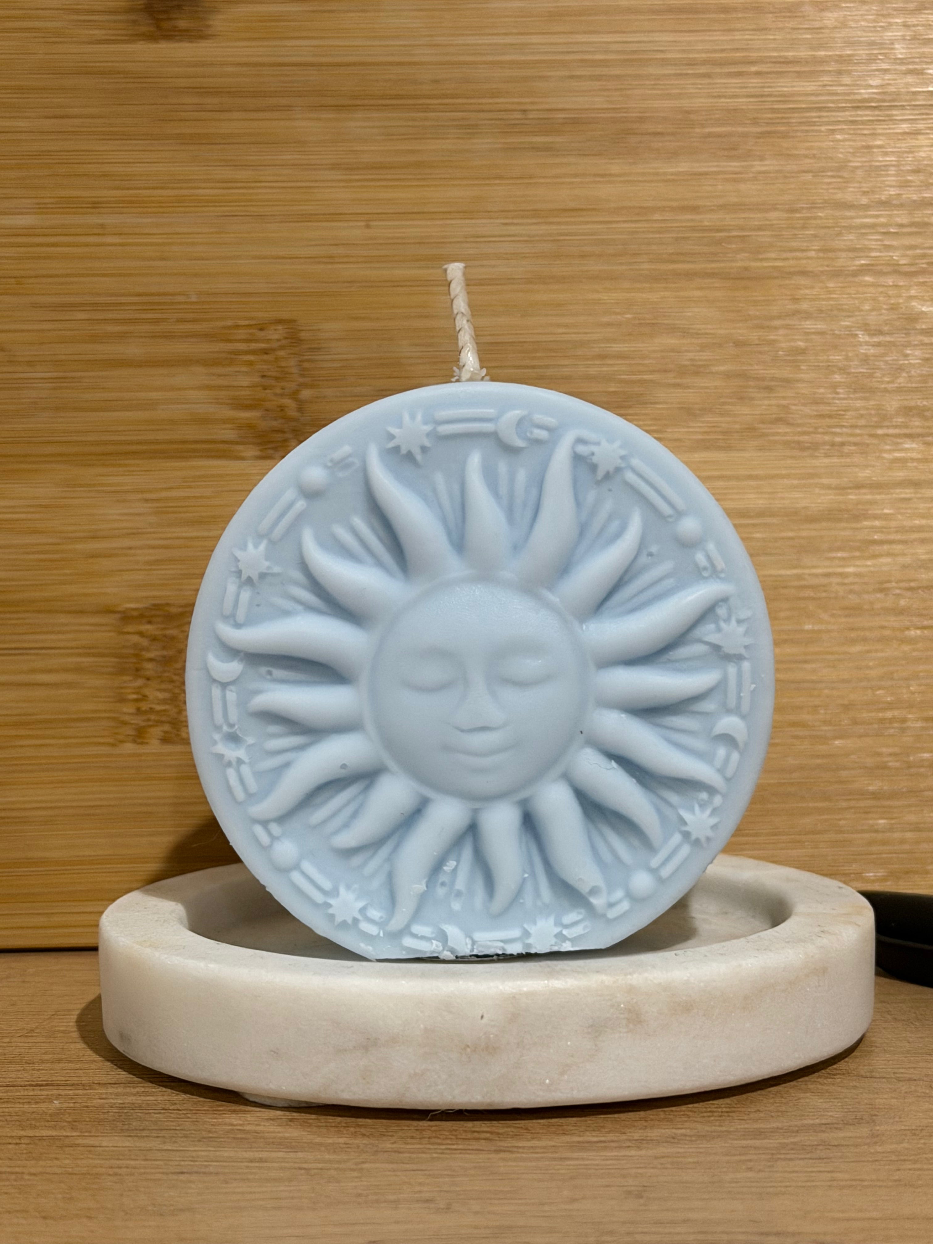 Rounded Sun Pillar Candle