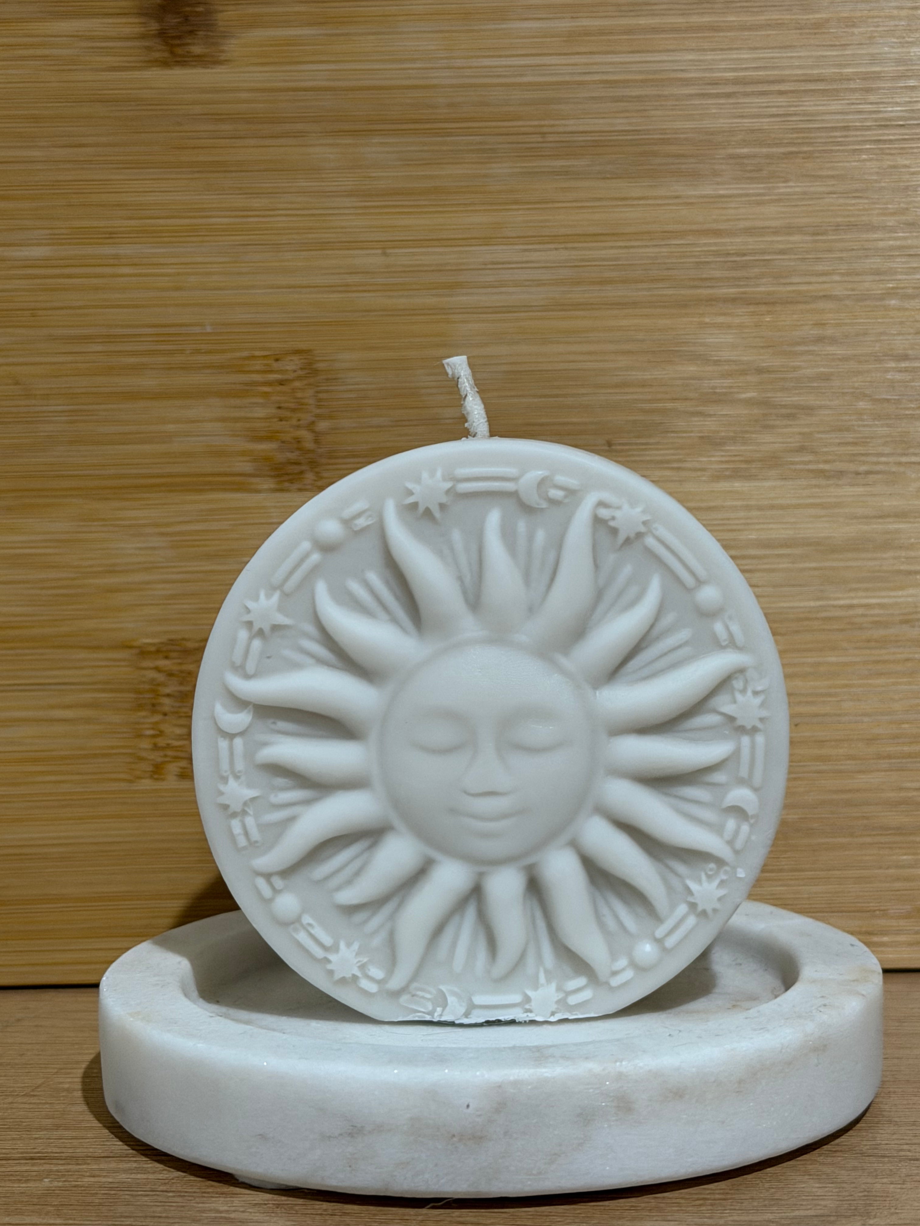 Rounded Sun Pillar Candle